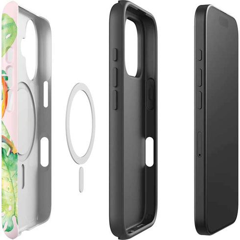 Floral Tropics iPhone 16 Plus Magsafe Impact Case