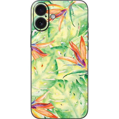 Floral Tropics iPhone 16 Plus Skin
