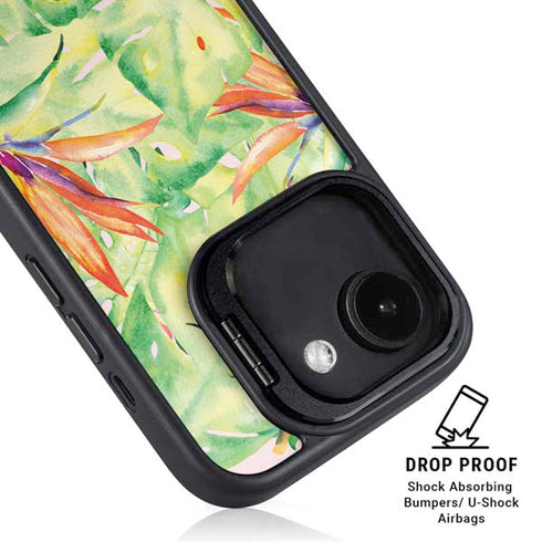 Floral Tropics iPhone 16e Kickstand Case