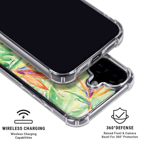 Floral Tropics iPhone 17 Clear Case