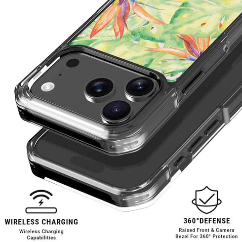 Floral Tropics iPhone 18 Pro Clear Case