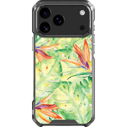 Floral Tropics iPhone 18 Pro Max Clear Case