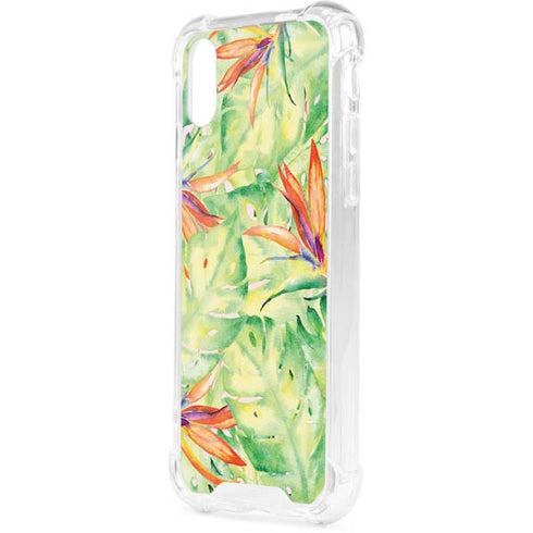 Floral Tropics iPhone XS Clear Case