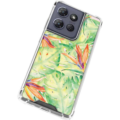 Floral Tropics Moto G 5G (2025) Clear Case