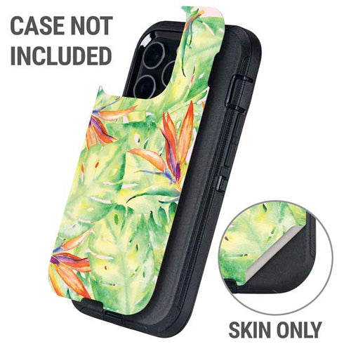 Floral Tropics Otterbox Defender iPhone Skin