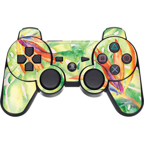 Floral Tropics PS3 Dual Shock wireless controller Skin
