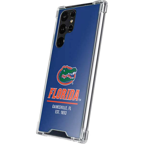 University of Florida Gainesville Est 1853 Blue Galaxy S23 Ultra Clear Case