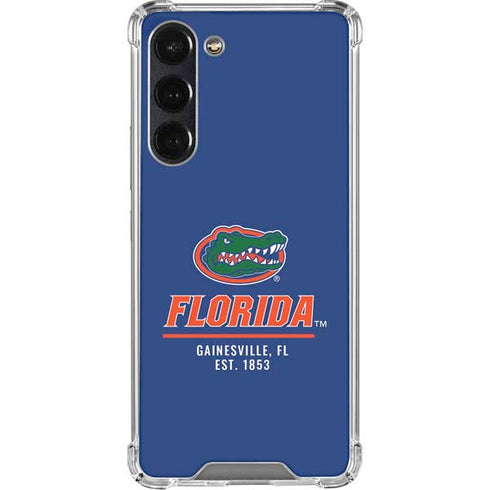 University of Florida Gainesville Est 1853 Blue Galaxy S24 FE Clear Case