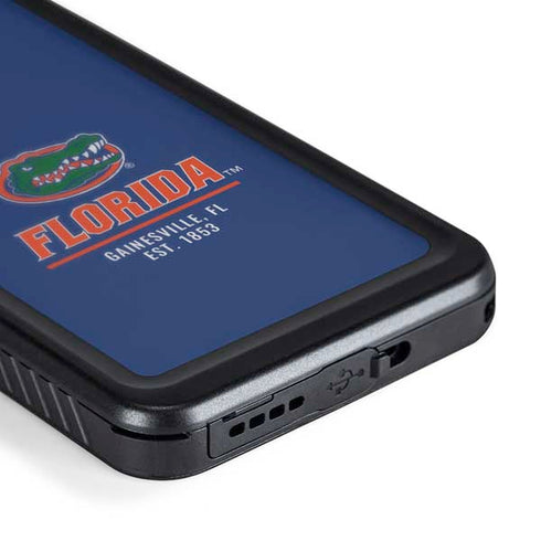 University of Florida Gainesville Est 1853 Blue Galaxy S24 Plus Waterproof Case