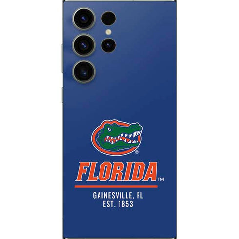 University of Florida Gainesville Est 1853 Blue Galaxy S25 Ultra Skin