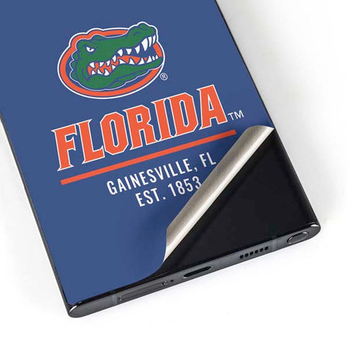 University of Florida Gainesville Est 1853 Blue Galaxy S25 Ultra Skin