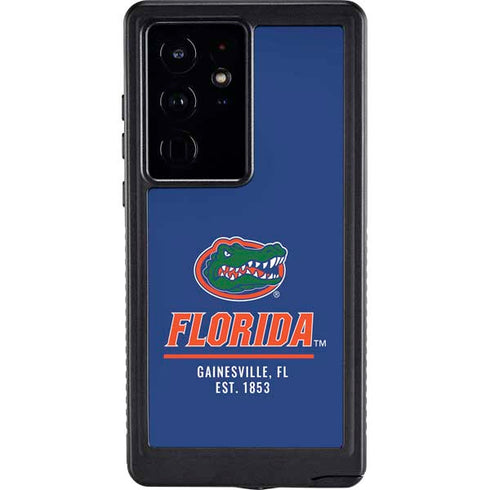 University of Florida Gainesville Est 1853 Blue Galaxy S24 Ultra Waterproof Case