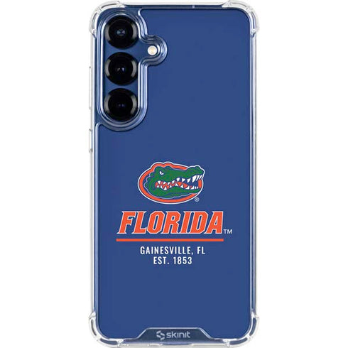 University of Florida Gainesville Est 1853 Blue Galaxy S25 Clear Case