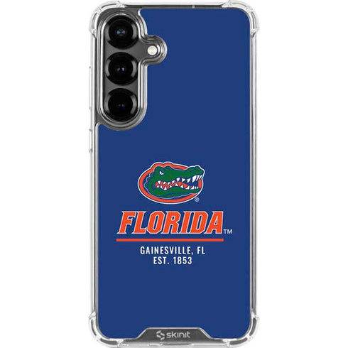 University of Florida Gainesville Est 1853 Blue Galaxy S26 Plus Clear Case