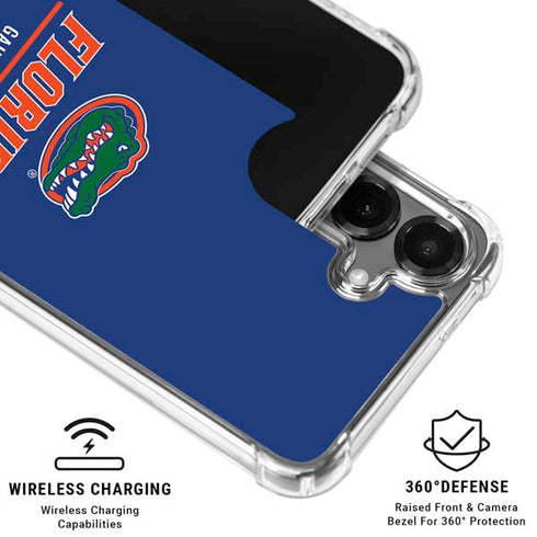 University of Florida Gainesville Est 1853 Blue Galaxy S26 Plus Clear Case