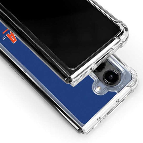 University of Florida Gainesville Est 1853 Blue Galaxy Z Fold5 5G Clear Case