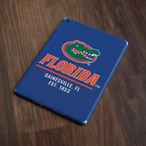 University of Florida Gainesville Est 1853 Blue Apple iPad Skin