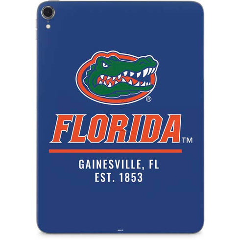 University of Florida Gainesville Est 1853 Blue Apple iPad Pro Skin