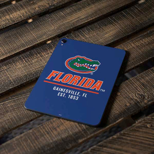 University of Florida Gainesville Est 1853 Blue Apple iPad Pro Skin