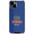 University of Florida Gainesville Est 1853 Blue iPhone 15 Clear Case