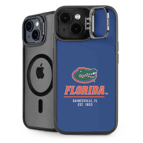 University of Florida Gainesville Est 1853 Blue iPhone 15 Kickstand Case