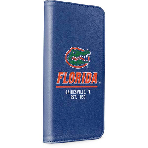 University of Florida Gainesville Est 1853 Blue iPhone 15 Plus Folio Case