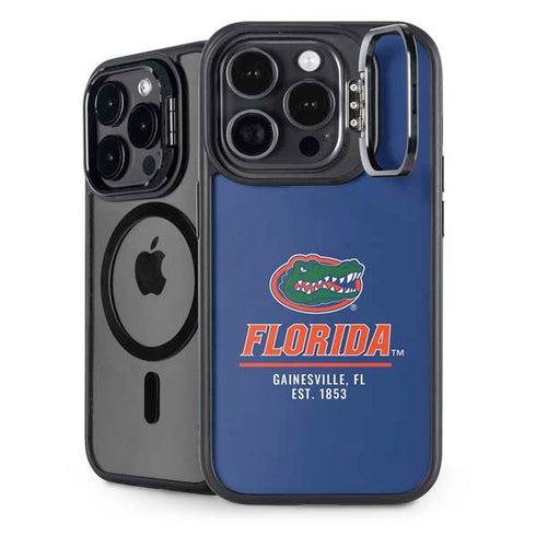 University of Florida Gainesville Est 1853 Blue iPhone 15 Pro Kickstand Case