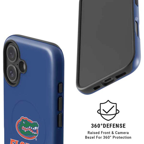 University of Florida Gainesville Est 1853 Blue iPhone 16 Magsafe Impact Case
