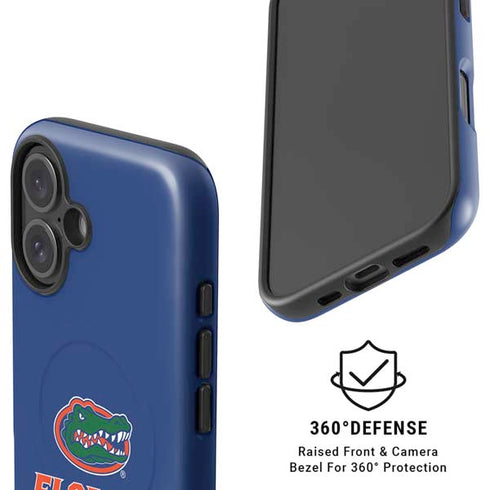 University of Florida Gainesville Est 1853 Blue iPhone 16 Plus Magsafe Impact Case