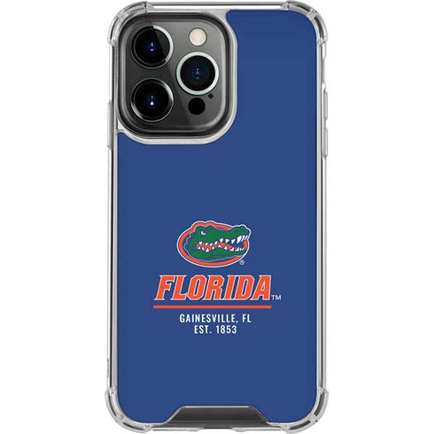 University of Florida Gainesville Est 1853 Blue iPhone 16 Pro Clear Case