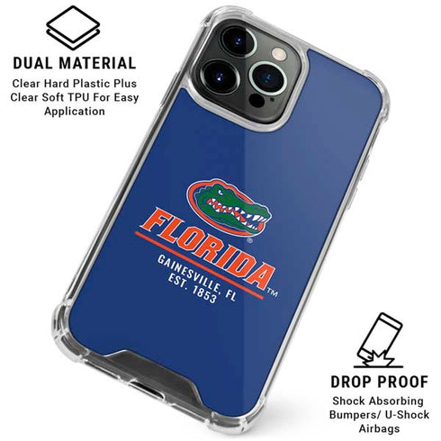 University of Florida Gainesville Est 1853 Blue iPhone 16 Pro Clear Case