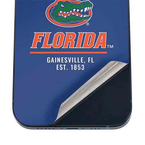 University of Florida Gainesville Est 1853 Blue iPhone 16 Skin