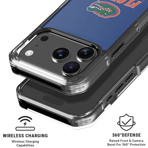 University of Florida Gainesville Est 1853 Blue iPhone 18 Pro Clear Case