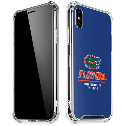 University of Florida Gainesville Est 1853 Blue iPhone X/XS Clear Case
