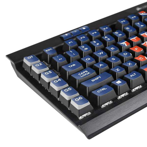 University of Florida Gainesville Est 1853 Blue K95 RGB PLATINUM Mechanical Gaming Keyboard Skin