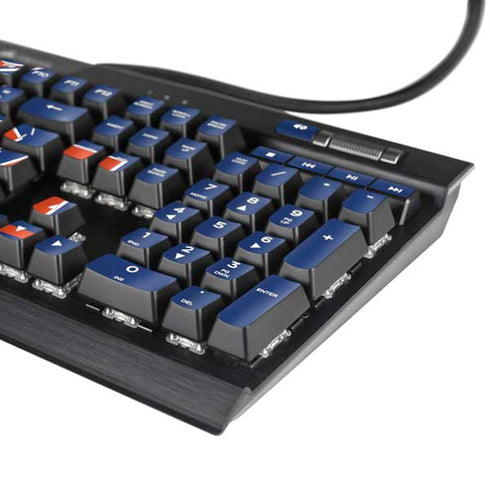 University of Florida Gainesville Est 1853 Blue K95 RGB PLATINUM Mechanical Gaming Keyboard Skin