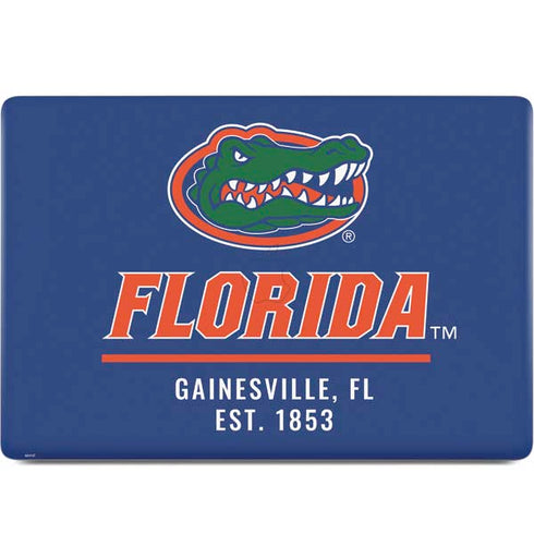 University of Florida Gainesville Est 1853 Blue MacBook Skins