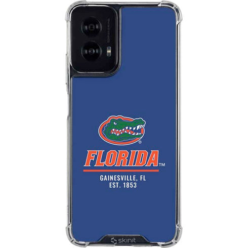 University of Florida Gainesville Est 1853 Blue Moto G Power 5G (2024) Clear Case