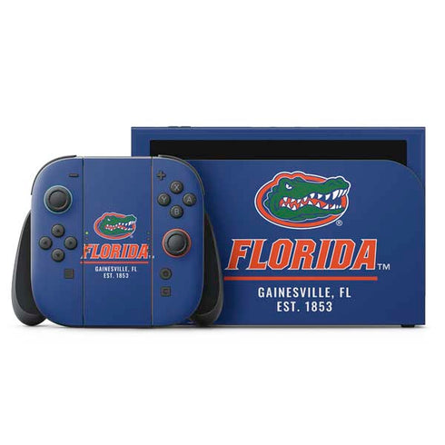 University of Florida Gainesville Est 1853 Blue Nintendo Skins