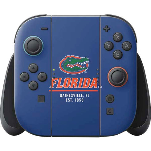 University of Florida Gainesville Est 1853 Blue Nintendo Skins