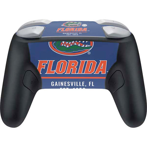 University of Florida Gainesville Est 1853 Blue Nintendo Switch 2 (2025) Pro Controller Skin