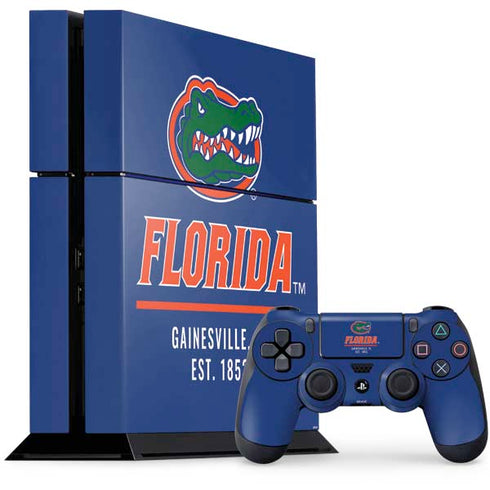 University of Florida Gainesville Est 1853 Blue PlayStation PS4 Skins