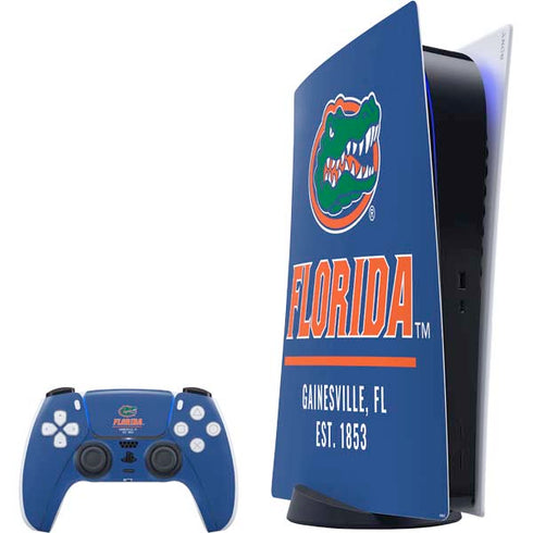 University of Florida Gainesville Est 1853 Blue PlayStation PS5 Skins