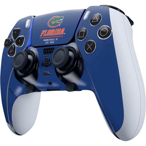 University of Florida Gainesville Est 1853 Blue PS5 DualSense Edge Pro Controller Skin
