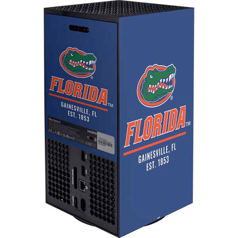 University of Florida Gainesville Est 1853 Blue Xbox Series X Bundle Skin