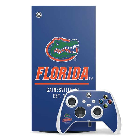 University of Florida Gainesville Est 1853 Blue Xbox Series X Skins