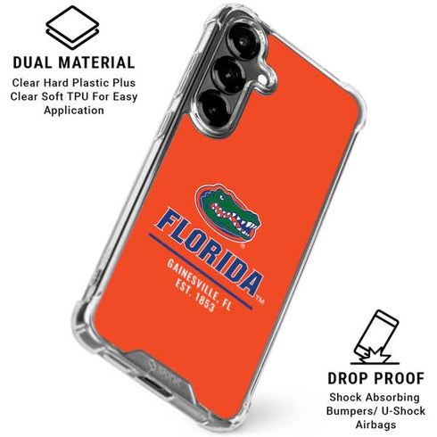 University of Florida Gainesville Est 1853 Galaxy S26 Clear Case