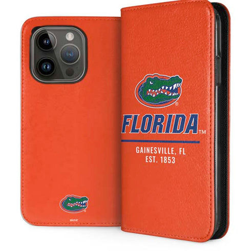 University of Florida Gainesville Est 1853 iPhone 15 Pro Folio Case