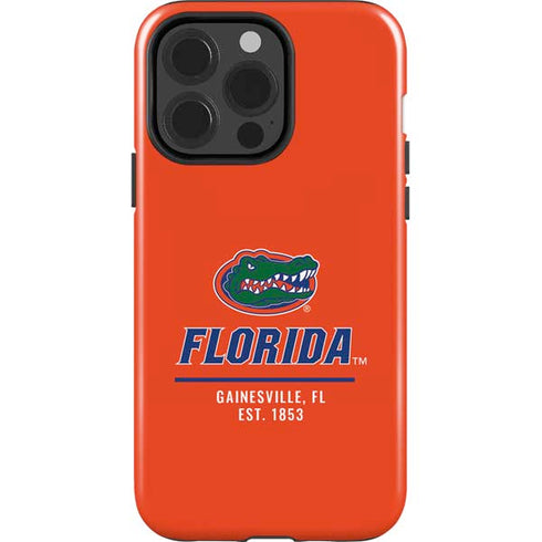 University of Florida Gainesville Est 1853 iPhone 15 Pro Impact Case