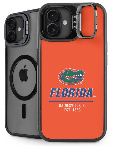 University of Florida Gainesville Est 1853 iPhone 16 Plus Kickstand Case